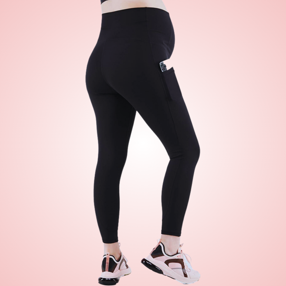 Maternity Gym Workout Leggings With Pockets