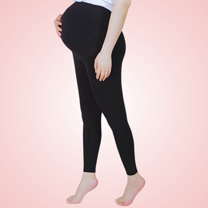 Comfortable High Waist Compression Pregnancy Leggings for Belly Support