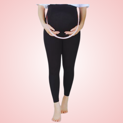 Comfortable High Waist Compression Pregnancy Leggings for Belly Support