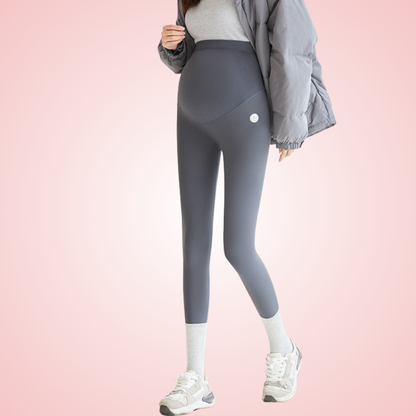 High-Waist Belly Support Maternity Leggings for Pregnancy Comfort and Flexibility
