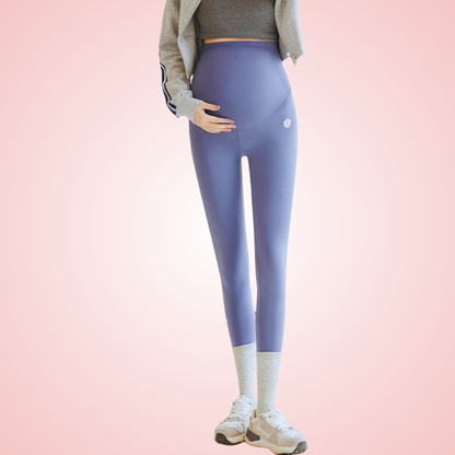 High-Waist Belly Support Maternity Leggings for Pregnancy Comfort and Flexibility