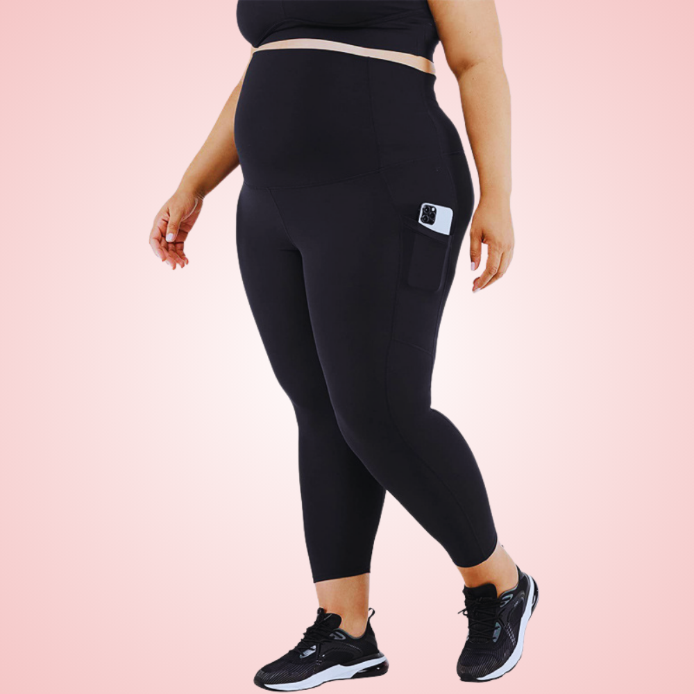 Maternity Gym Workout Leggings With Pockets